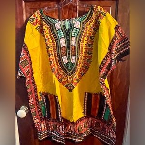 New Dashiki Loose Fitted West African Tunic